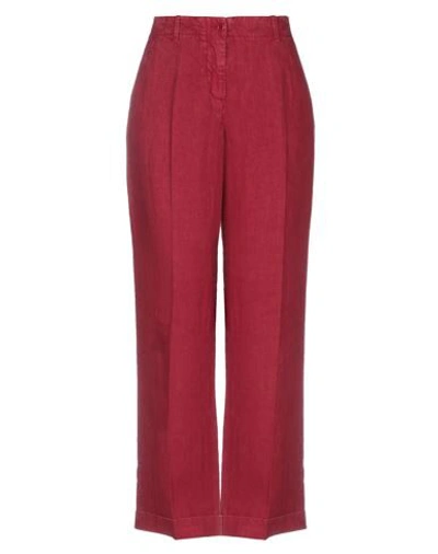 Aspesi Casual Pants In Brick Red