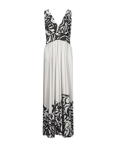 Pinko Long Dresses In Beige