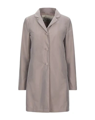 Herno Overcoats In Light Brown