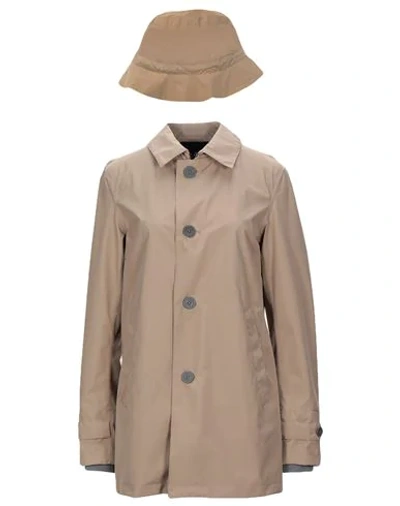 Herno Overcoats In Beige