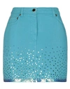 Alberta Ferretti Denim Skirts In Green