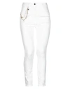 Elisabetta Franchi Denim Pants In White