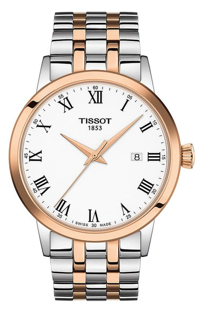 Tissot Gents Classic Dream Watch - Atterley In Two Tone  / Gold / Gold Tone / Rose / Rose Gold / Rose Gold Tone / White
