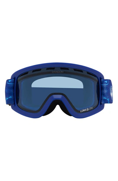 Dragon Lil D Base 44mm Snow Goggles In Light Navy/ Blue