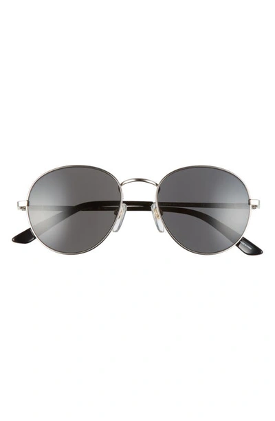 Smith Prep 53mm Aviator Sunglasses In Silver / Gray