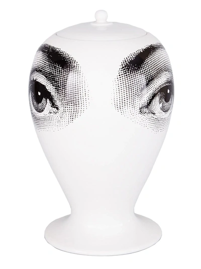 Fornasetti Eye Print Vase In White