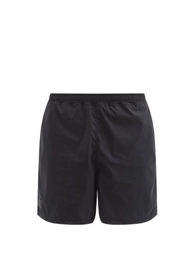 66 North Karnes Reflective-logo Shorts In Black