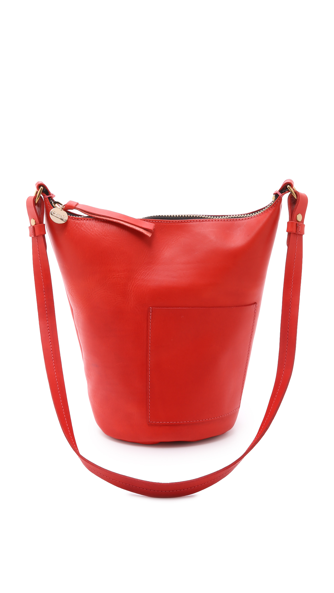 Clare V Petite Jeanne Bucket Bag In Red | ModeSens