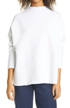 Frank & Eileen Funnel Neck Sweatshirt In White