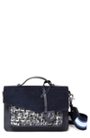 Botkier Cobble Hill Leather Crossbody Bag In Navy Combo
