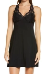 Fleur't Belle Epoque T-back Chemise In Black