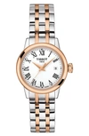 Tissot Womens Steel & Rose Gold T1292102201300 Classic Dream Lady Stainless Steel Watch