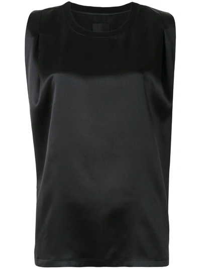 Rta Sleeveless Silk Blouse In Black
