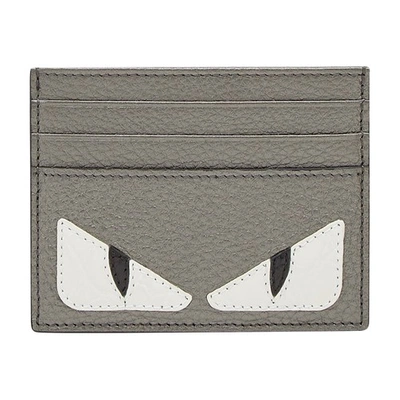 Fendi Card Holder In Gris