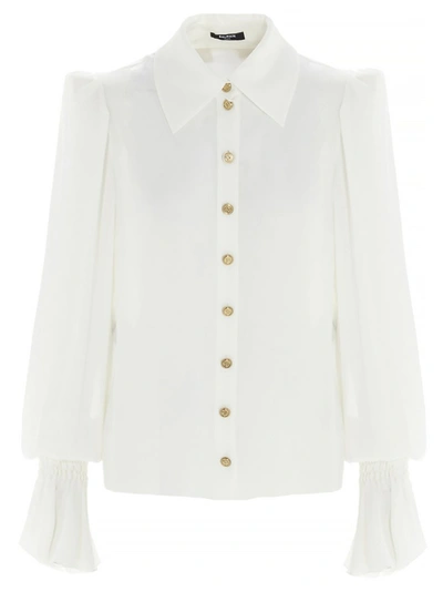 Balmain Button In White