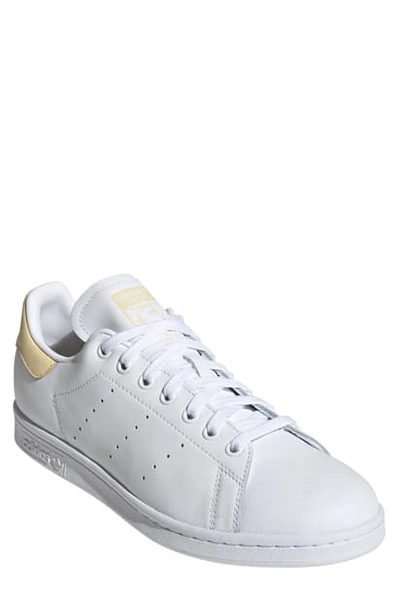 Adidas Originals Stan Smith Sneaker In White/ White/ Yellow