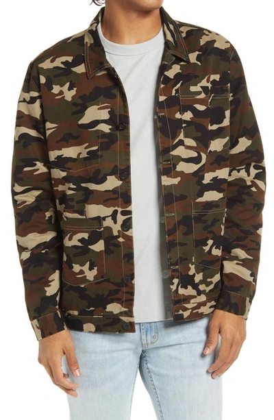 Elevenparis Lazio Camo Jacket In Kaki Camo Print