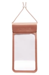 Mytagalongs Metallic Touch Smartphone Pouch In Rose Gold