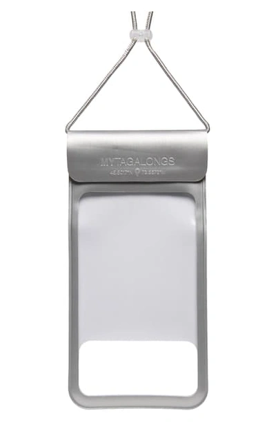 Mytagalongs Metallic Touch Smartphone Pouch In Silver