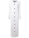 Proenza Schouler Women's Ribbed-knit Maxi Sweater Dress In Neutral,white