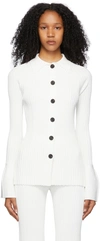 Proenza Schouler Off-white Midweight Rib Knit Shirt In 102 Off White