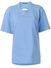 Proenza Schouler Women's Overdyed Recyled Jersey T-shirt In Blue