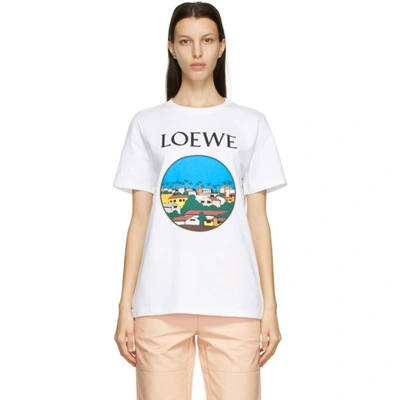Loewe + Ken Price La Series Printed Cotton-jersey T-shirt In White