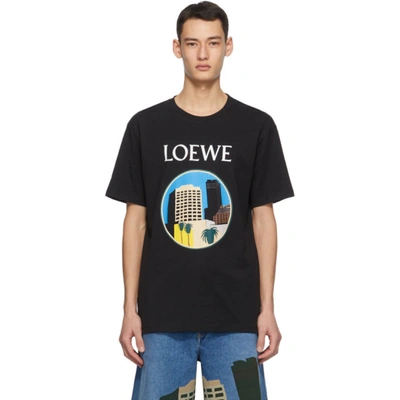 Loewe Ken Price L.a. Series Printed Cotton-jersey T-shirt In Black 