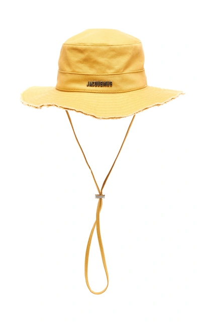 Jacquemus Women's Le Bob Artichaut Cotton Bucket Hat In Yellow