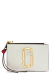 Marc Jacobs Snapshot Leather Id Wallet In Coconut Multi