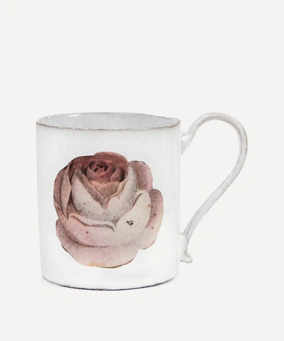 Astier De Villatte Rose And Insect Mug In White