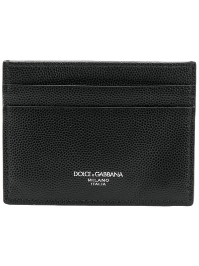 Dolce & Gabbana Sole Card Holder In Black