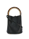 Marni Pannier Bag In Calfskin Leather In Black