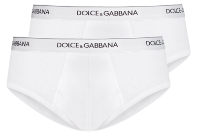 Dolce & Gabbana Duo Pack Logo Slip In White