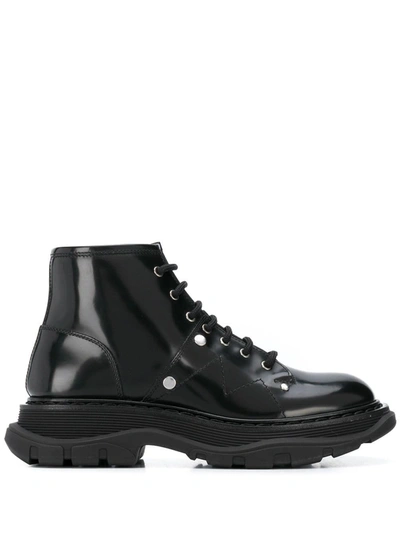 Alexander Mcqueen Tread Shoes In Black