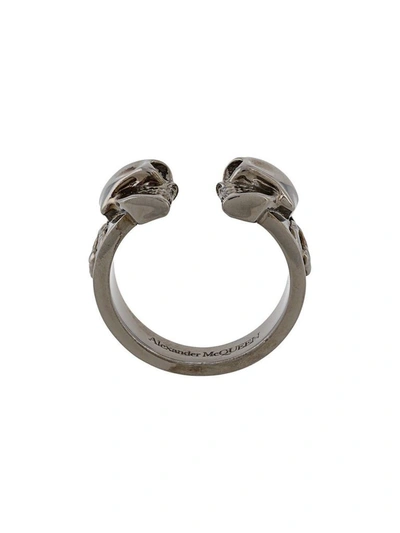 Alexander Mcqueen Men's Silver Metal Ring