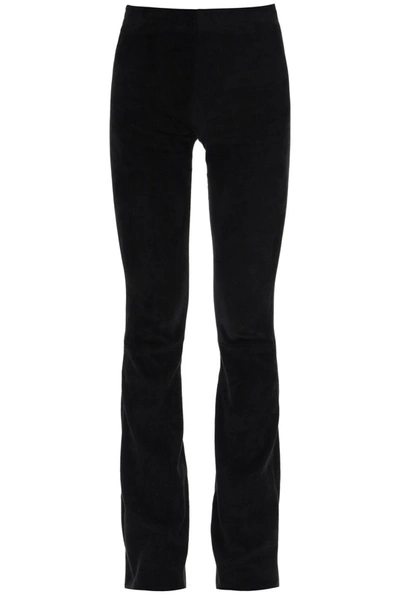 Drome Suede Trousers In Black