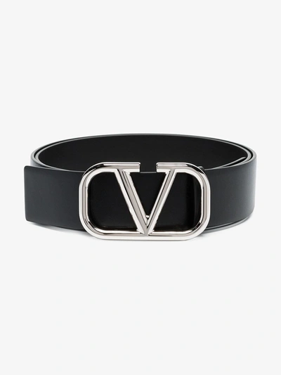 Valentino Garavani Cintura Logo In Black