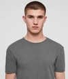 Allsaints Figure Crew T-shirt In Slate Grey