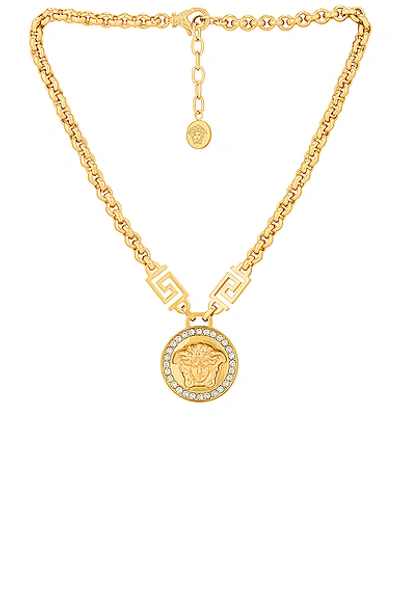 Versace Medusa Pendant Necklace In O White Gold