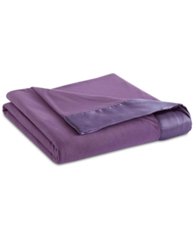 Shavel Micro Flannel All Seasons Year Round Sheet Twin Size Blanket In Plum