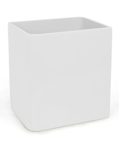 Cassadecor Lacquer Wastebasket Bedding In White