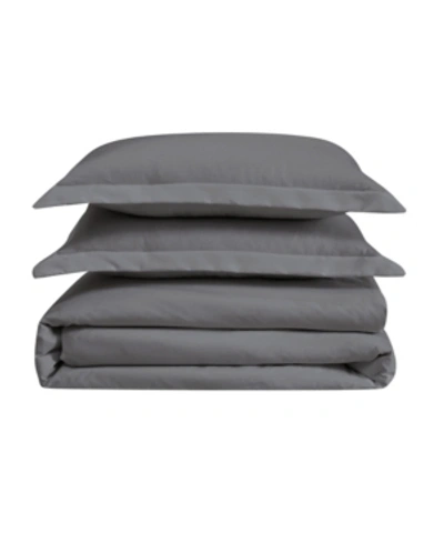 Cannon Heritage King 3 Piece Duvet Cover Set Bedding In Gray