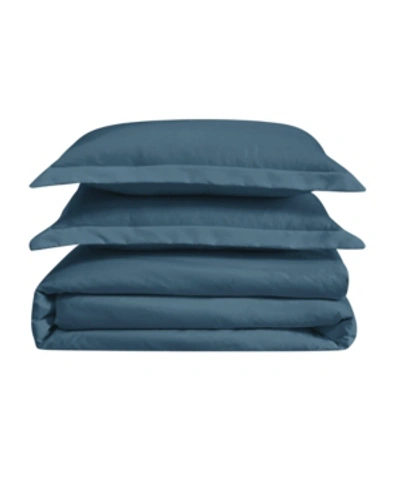 Cannon Heritage Full/queen 3 Piece Duvet Cover Set In Navy