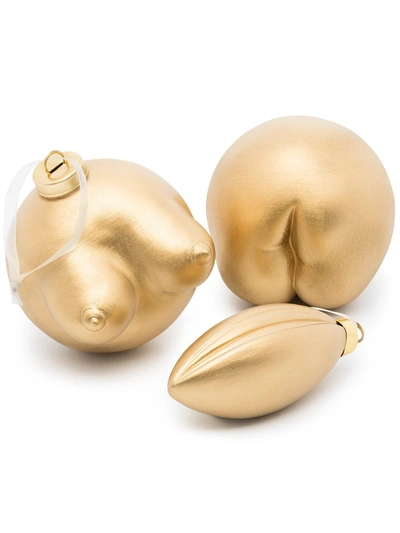 Anissa Kermiche Gold Earthenware Bauble Set