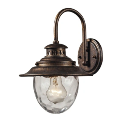 Elk Lighting 1 Light Outdoor Wall Mount In Regal Bronze
