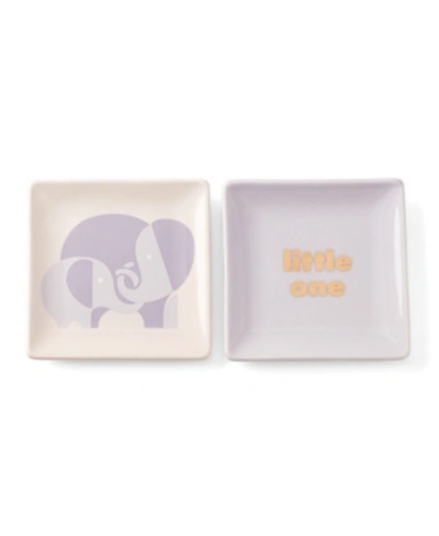 Kate Spade New York Sweet Talk Little One Dishes, Set Of 2 In Purple