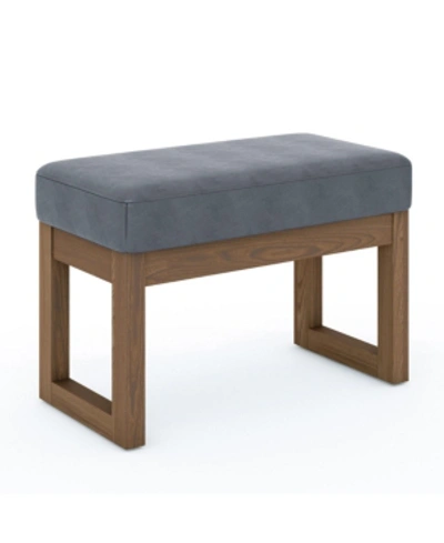 Simpli Home Milltown Small Ottoman Bench In Grey