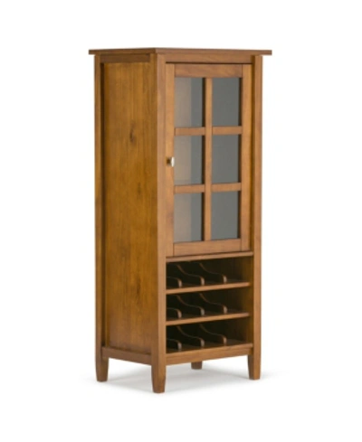 Simpli Home Warm Shaker Wine Rack In Light Brown