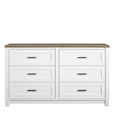 A Design Studio Dorchester 6-drawer Dresser In White